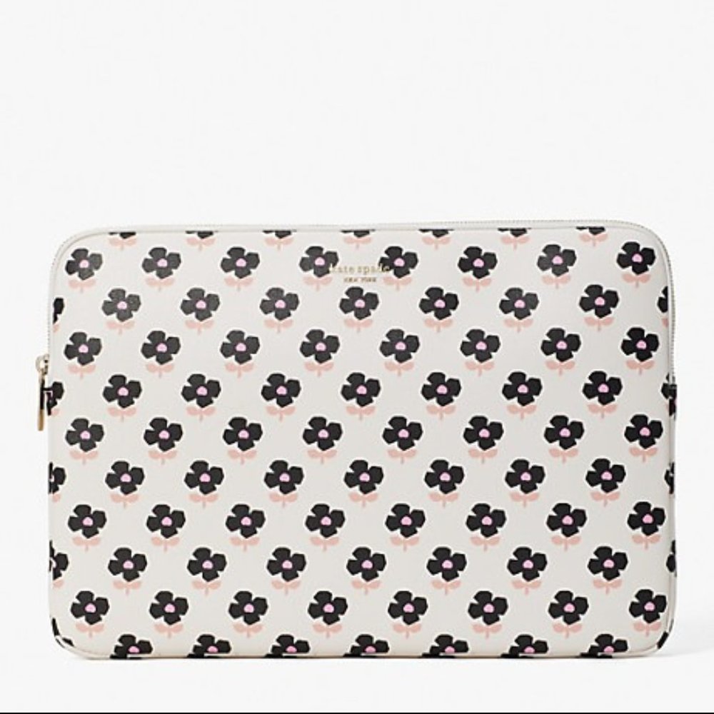 NWT Kate Spade Block Floral Laptop Sleeve
